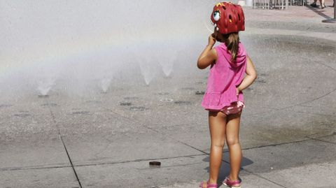 Las previsiones apuntaban que los term�metros alcanzar�an hoy los 38� en Pontevedra