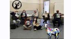 Miembros del colectivo del Orgullo Loco Astur