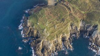 Imagen a�rea del castro de Lobadiz