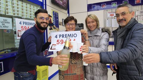 La administracion de Lourenz� reparti� una serie del cuarto premio