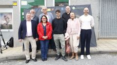 Cecilio Santalices, Marta V�zquez. Alejandro Ramil, V�ctor Garc�a, Emilio Aparicio, Francisco Gonz�lez y Rodrigo Gonz�lez en la presentaci�n del documental