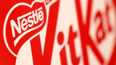 Una imagen del logo de KitKat.