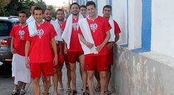 El Compostela mont� su cuartel general en Hell�n, una peque�a localidad de Albacete.