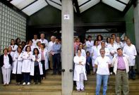 La concentraci�n del centro de salud de Carballo fue la m�s numerosa de la zona.