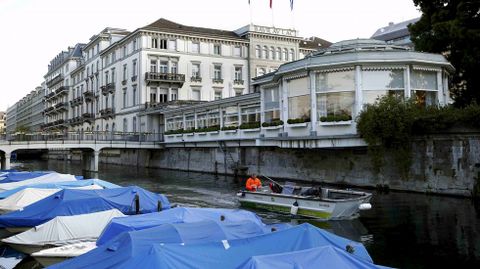 Hotel Baur au Lac, lugar en el que se registraron al menos seis detenciones.