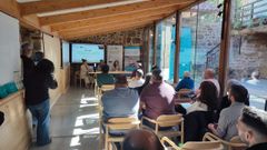 Un momento de la jornada sobre cooperativismo energ�tico celebrada en la localidad de Donelle, en Sober