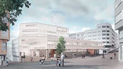 Recreación proyecto del centro de salud de Santa Lucía