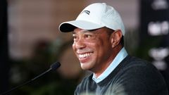 Tiger Woods, durante una rueda de prensa reciente.