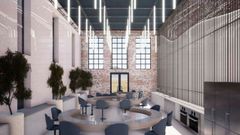 Infograf�a de c�mo ser� en su interior el centro enogastron�mico de la F�brica de la Luz