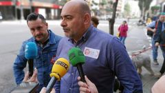 El presidente del Comit� de Empresa de ThyssenKrupp Norte, Jos� Ram�n Garc�a Iglesias, junto a Javier Fern�ndez Lanero.