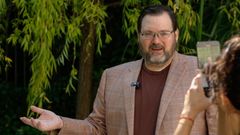 Brandon Sanderson en el festival Celsius de Avil�s.