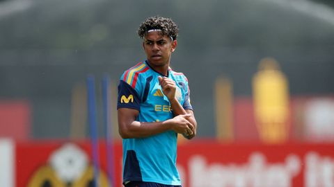 Lamine Yamal en su regreso a los entrenamientos con la selecci�n espa�ola en Chattanooga