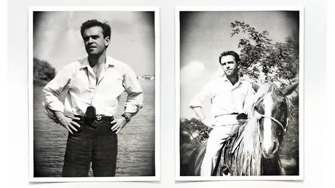 Demetrio Bilbatúa en unas fotografías rescatadas de su archivo personal.
