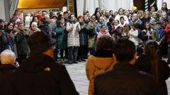 Imagen de la concentraci�n ciudadana celebrada en Viveiro en repulsa por el crimen machista