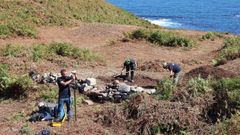 Excavaci�n en el castro de Rueta