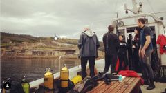 Imagen del equipo de Fern�ndez Abella que investig� los restos de un buque de la Armada Invencible en Ferrol.