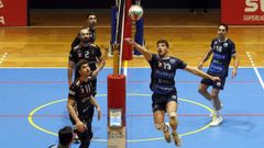 Imagen del partido de la pasada temporada entre Rotogal y Teruel en A Cachada.