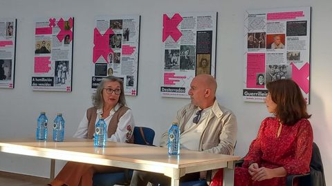 Picallo, Sar e Agra, durante a apertura da exposici�n o xoves 