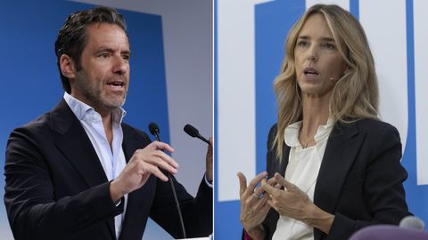 Borja S�mper y Cayetana �lvarez de Toledo, en distintos actos del PP