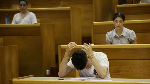 Primera jornada de los ex�menes de selectividad en A Coru�a
