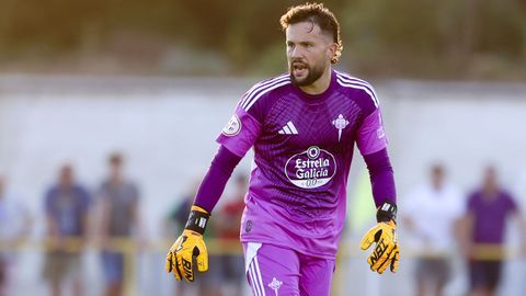 Miquel Parera durante un encuentro con el Racing la pasada temporada.