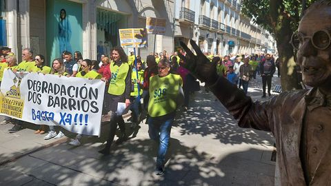 La manifestación recorrió la ciudad desde A Milagrosa hasta el centro