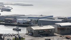 Vista de los frigor�ficos de O Berb�s, que han instalado paneles solares