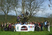 Unas 50 personas participaron en una andaina divulgativa. 