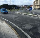 La rotonda es uno de los puntos m�s degradados de la PO-308. 