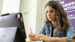 La vicepresidenta primera del Parlament y diputada de Unidas Podemos, Gloria Santiago