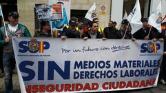 Concentraci�n polic�as convocados por SUP y ASP