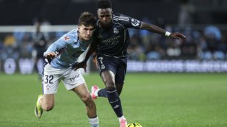 Javi Rodr�guez, durante el Celta-Madrid de este viernes en Bala�dos.