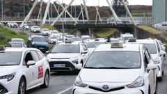 Movilizaci�n del sector del taxi para pedir la regulaci�n de los VTC
