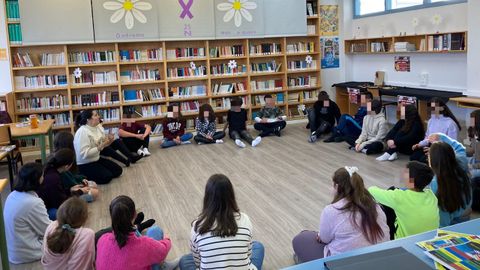 Imagen de archivo de un taller de emociones en el IES de Alfoz-Valadouro
