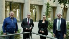 Los senadores del PP de Lugo: Juan Serrano, Jos Manuel Barreiro, Rosa Arza y Manuel Varela
