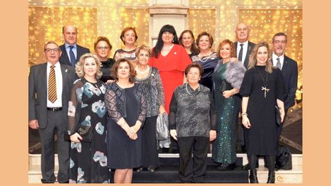 Miembros del Club de Leones Teresa Herrera de A Coru�a, durante la visita de la Presidenta Internacional.
