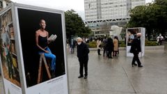 Imagen de archivo de la exposici�n  A rede invisible  organizada por LES Coru�a a fianles del 2020