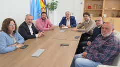 Encuentro mantenido por mandatarios de los concellos de Culleredo, Arteixo, Cerceda y A Laracha