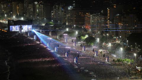 Concierto de Shakira en la playa de Copacabana en R�o de Janeiro, Brasil