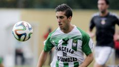 Heber Pena, durante el partido