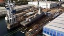 Botadura de la fragata Roger de Lauria en Ferrol