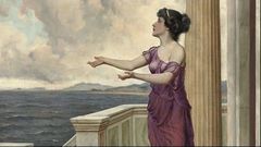 Cuadro de Wright Barker de Circe, la cual, seg�n Castro, moraba en Vigo