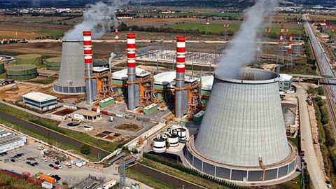 Instalaciones de una planta de hidrgeno verde localizada en Portugal.