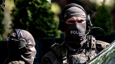 Fuerzas especiales de la Polic�a Alemana.