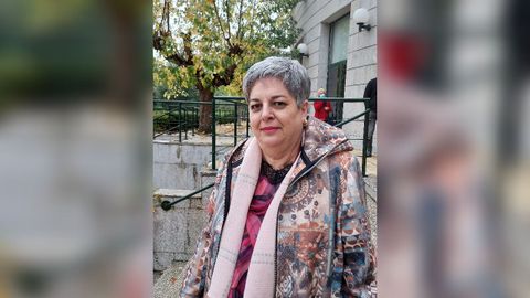 Mara Jess Rodrguez, funcionaria jubilada del juzgado de Sarria. 