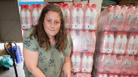 Tania Fouz, en su puesto como voluntaria