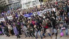 Acto contra la violencia de gnero en Gijn 