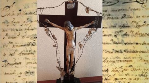 Imagen del Cristo de la Colada, que salió de Monforte en el siglo XIX y que ahora se custodia en Sevilla