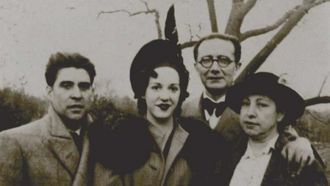 Luis Soto, Mar�a Docampo, Castelao e Virxinia Pereira en Nova York