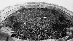 Manifestaci�n en Mar�a Pita el 8 de junio de 1982 a favor de la capitalidad de A Coru�a